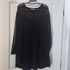 Belldini Black Top with Studded Accents